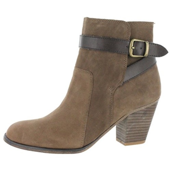 Franco Sarto Shoes - Franco Sarto Danela Brown Suede Ankle Boot